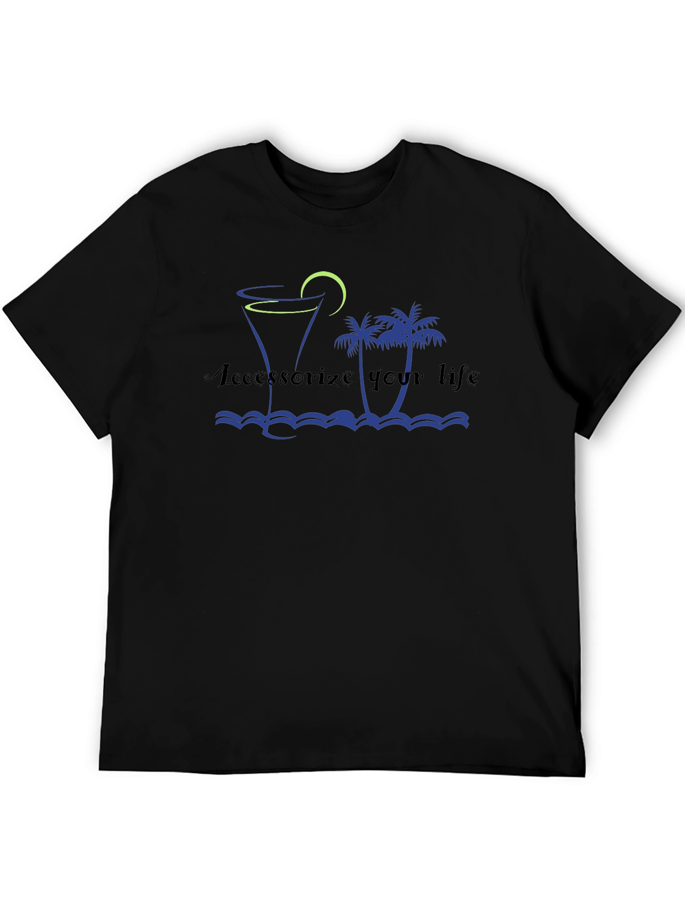 Accessorize Your Life Black Graphic Tee