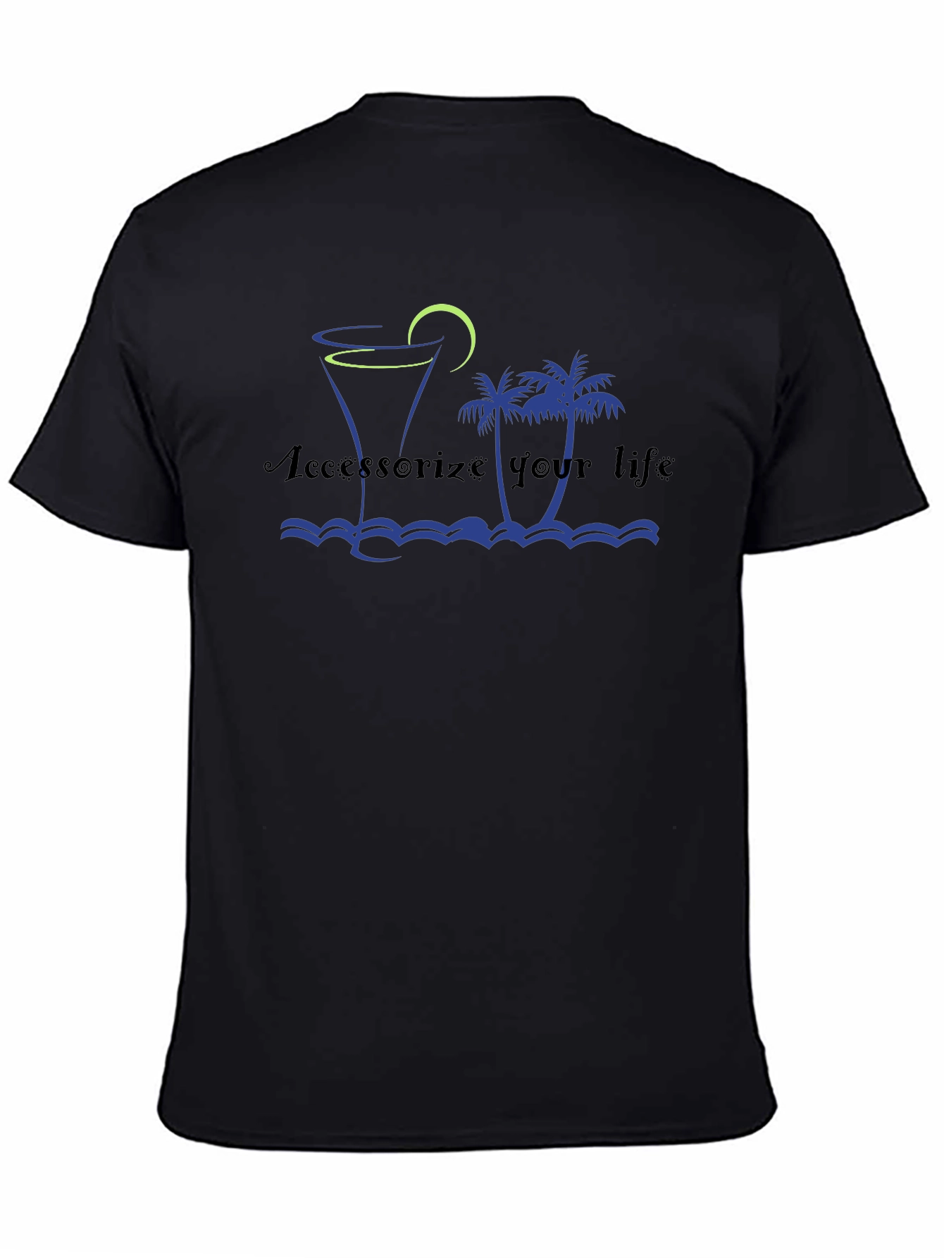 Accessorize Your Life Black Graphic Tee