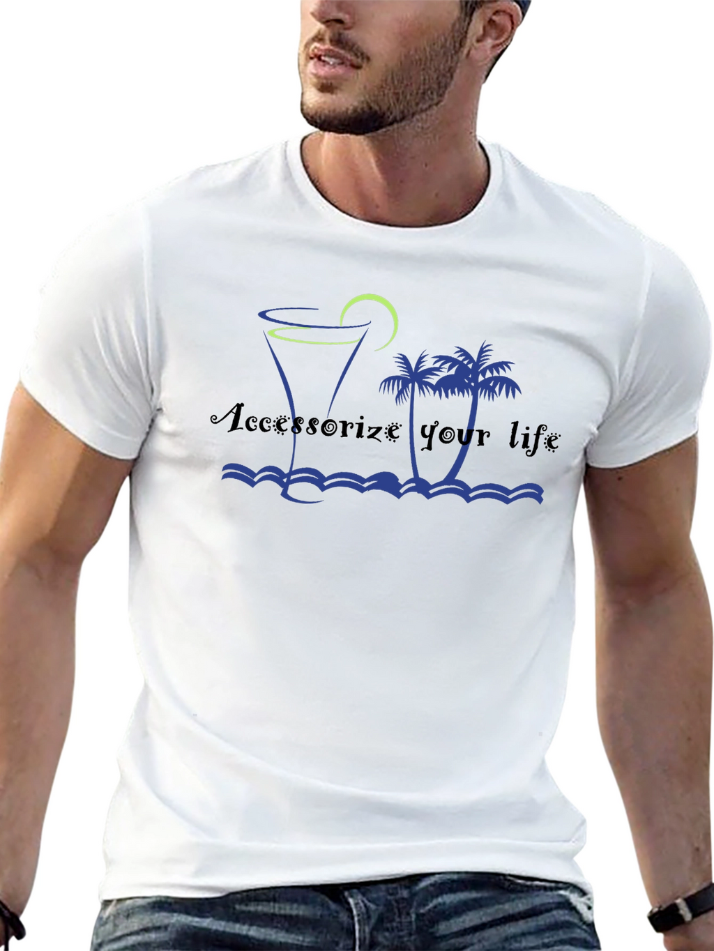 Accessorize Your Life Black Graphic Tee