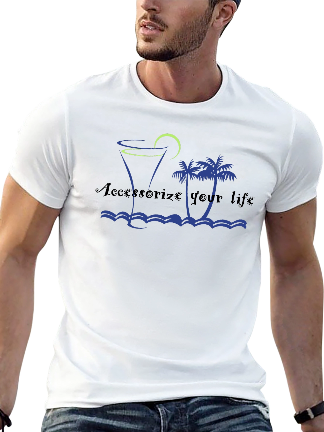 Accessorize Your Life Black Graphic Tee