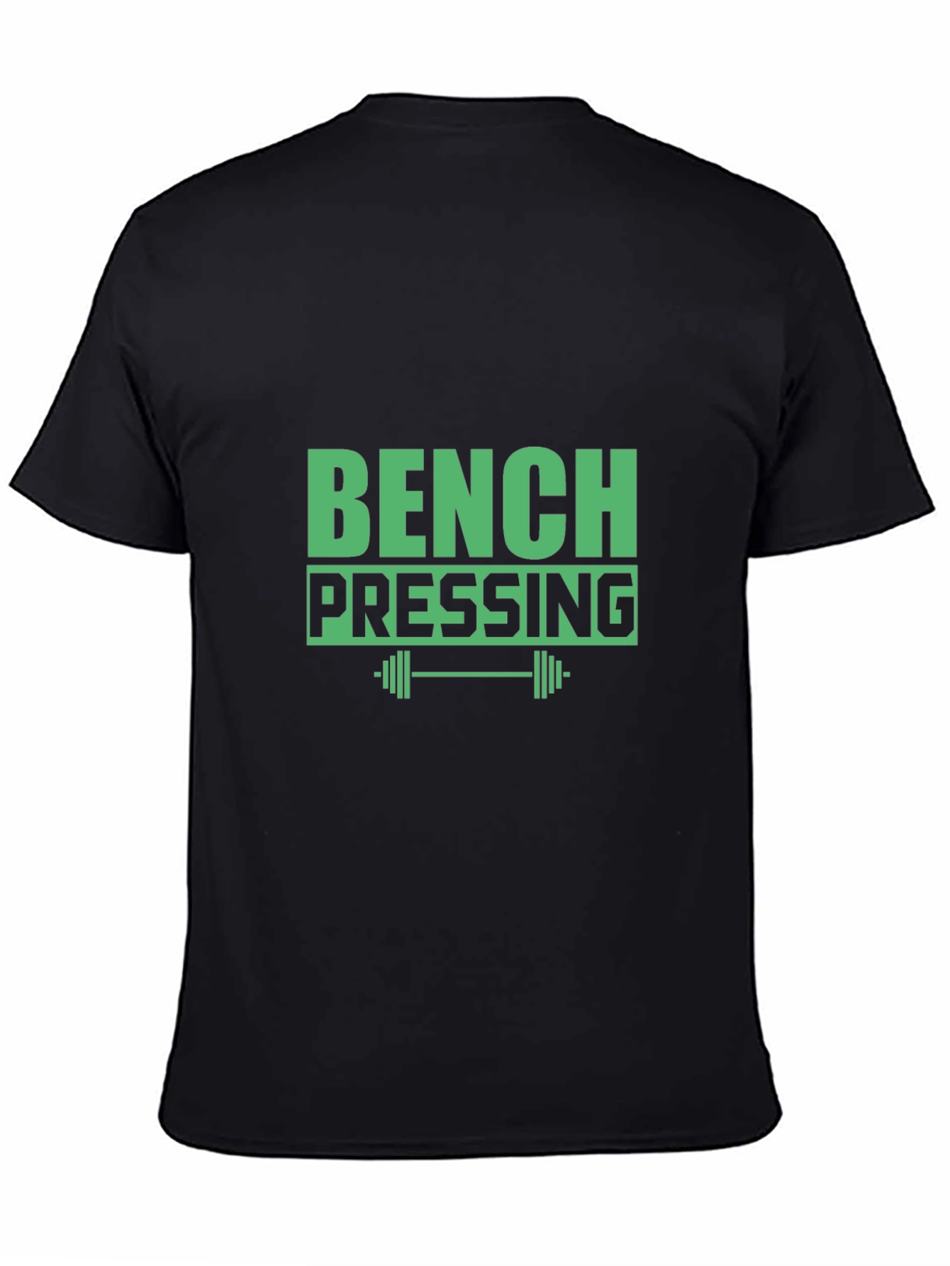Bench Pressing Black T-Shirt - Gym Workout Apparel