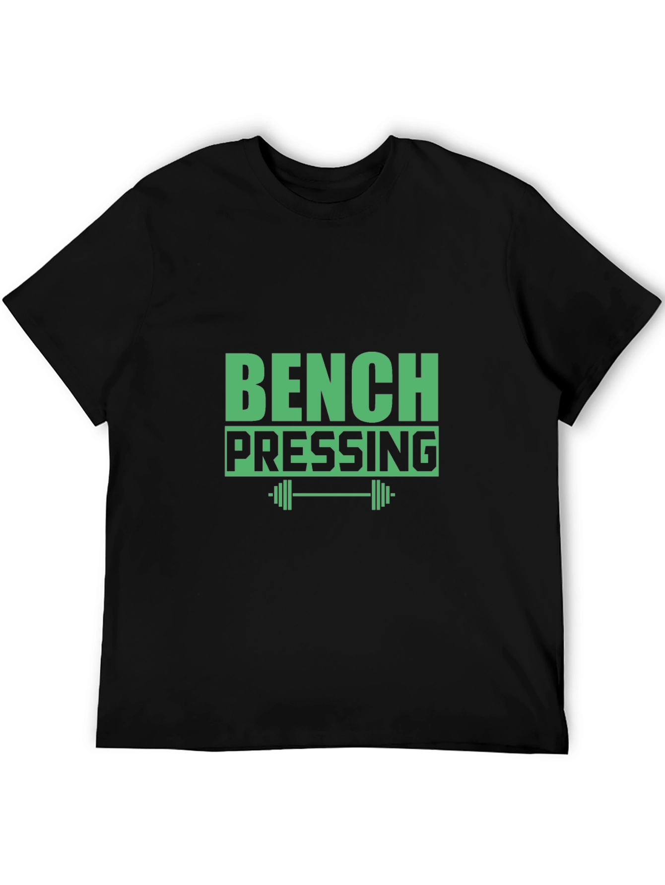 Bench Pressing Black T-Shirt - Gym Workout Apparel