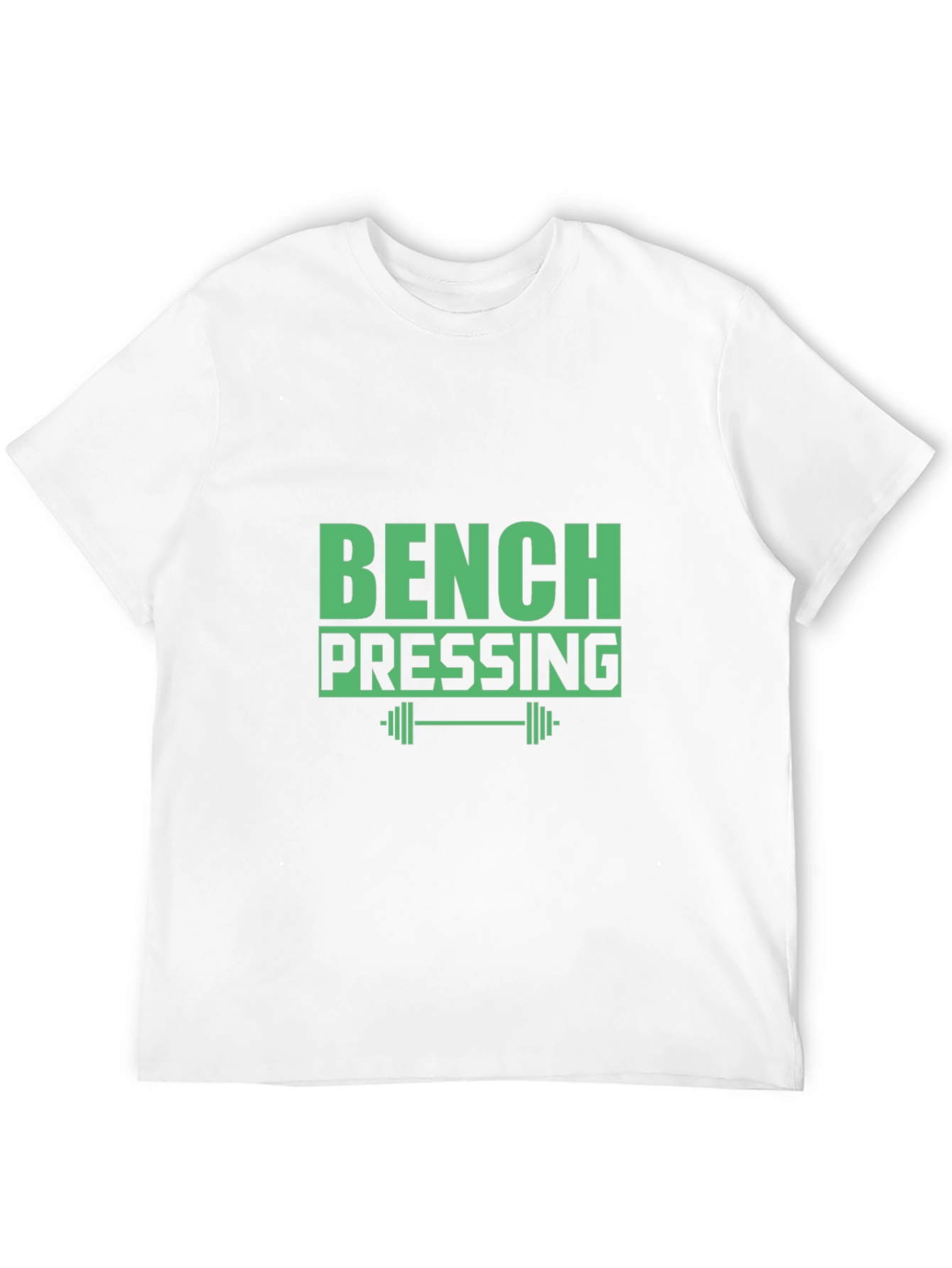 Bench Pressing Black T-Shirt - Gym Workout Apparel
