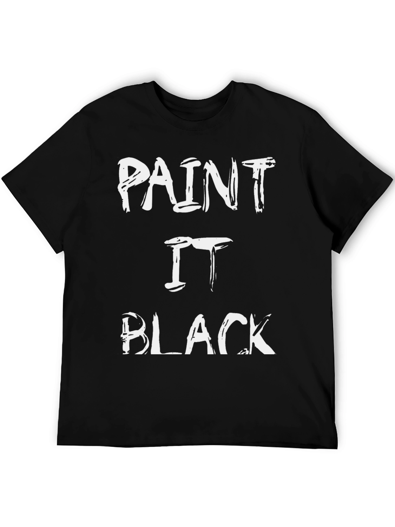 Paint It Black Graphic Tee - Classic Rock T-Shirt