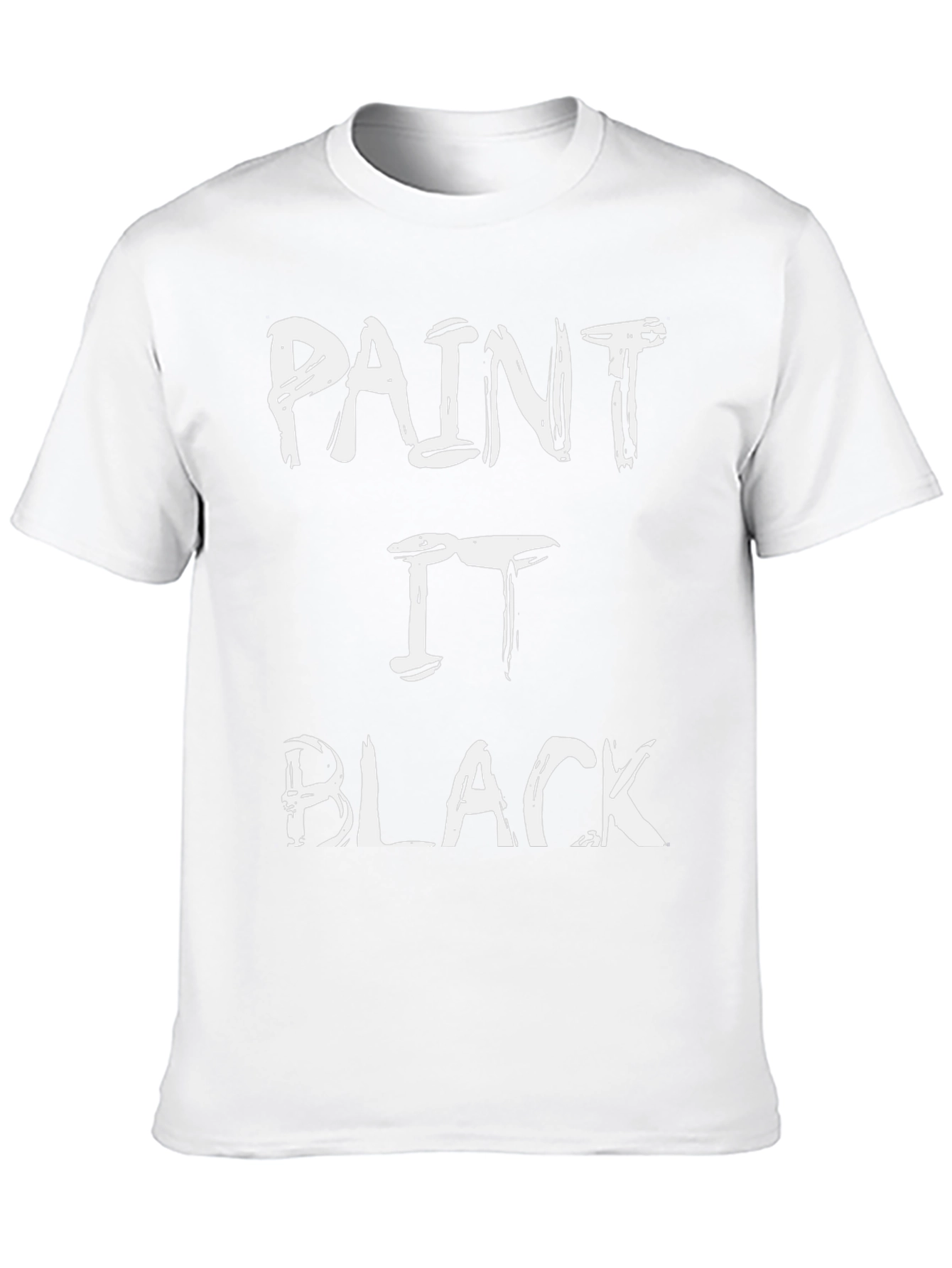 Paint It Black Graphic Tee - Classic Rock T-Shirt