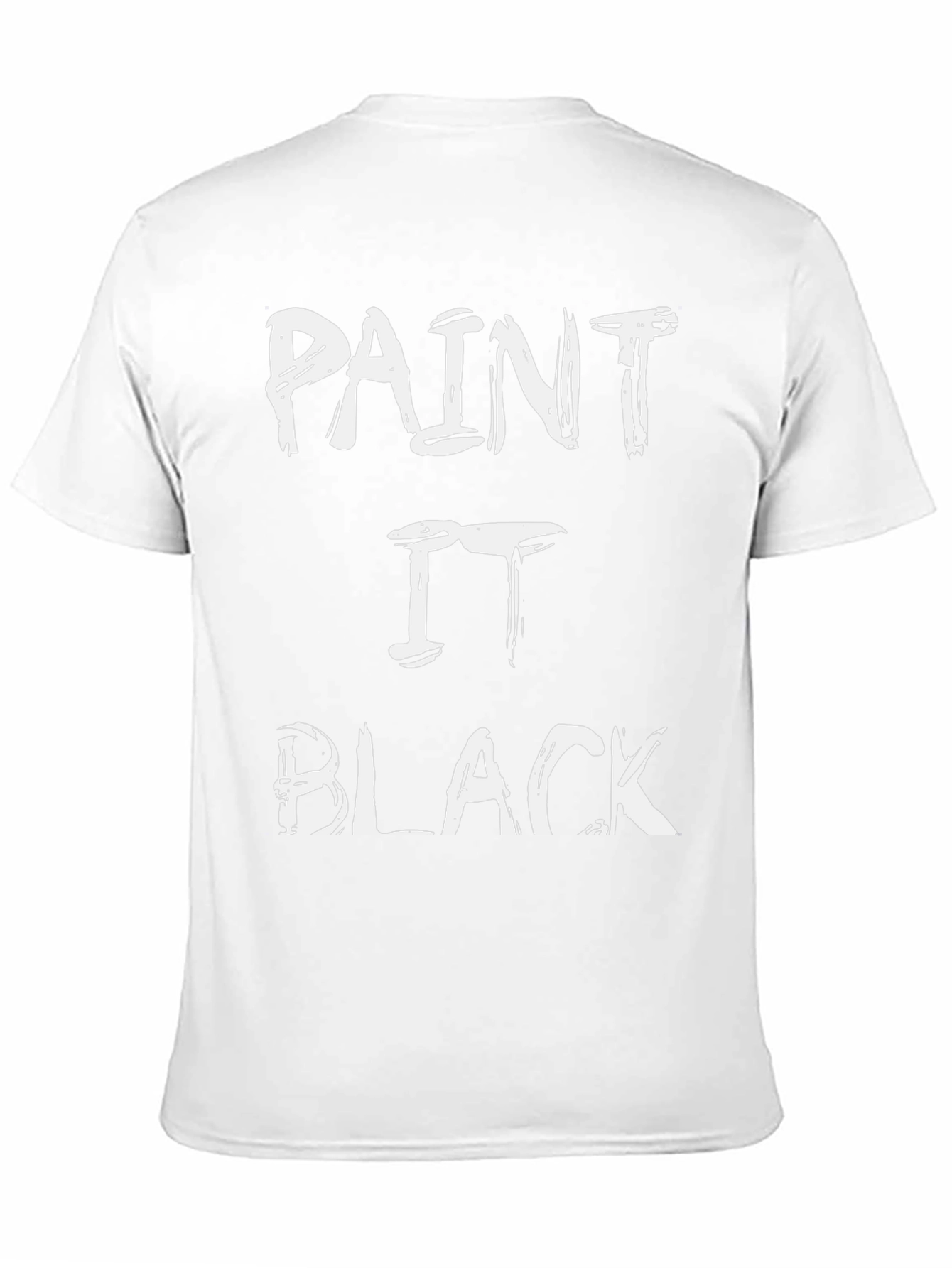 Paint It Black Graphic Tee - Classic Rock T-Shirt