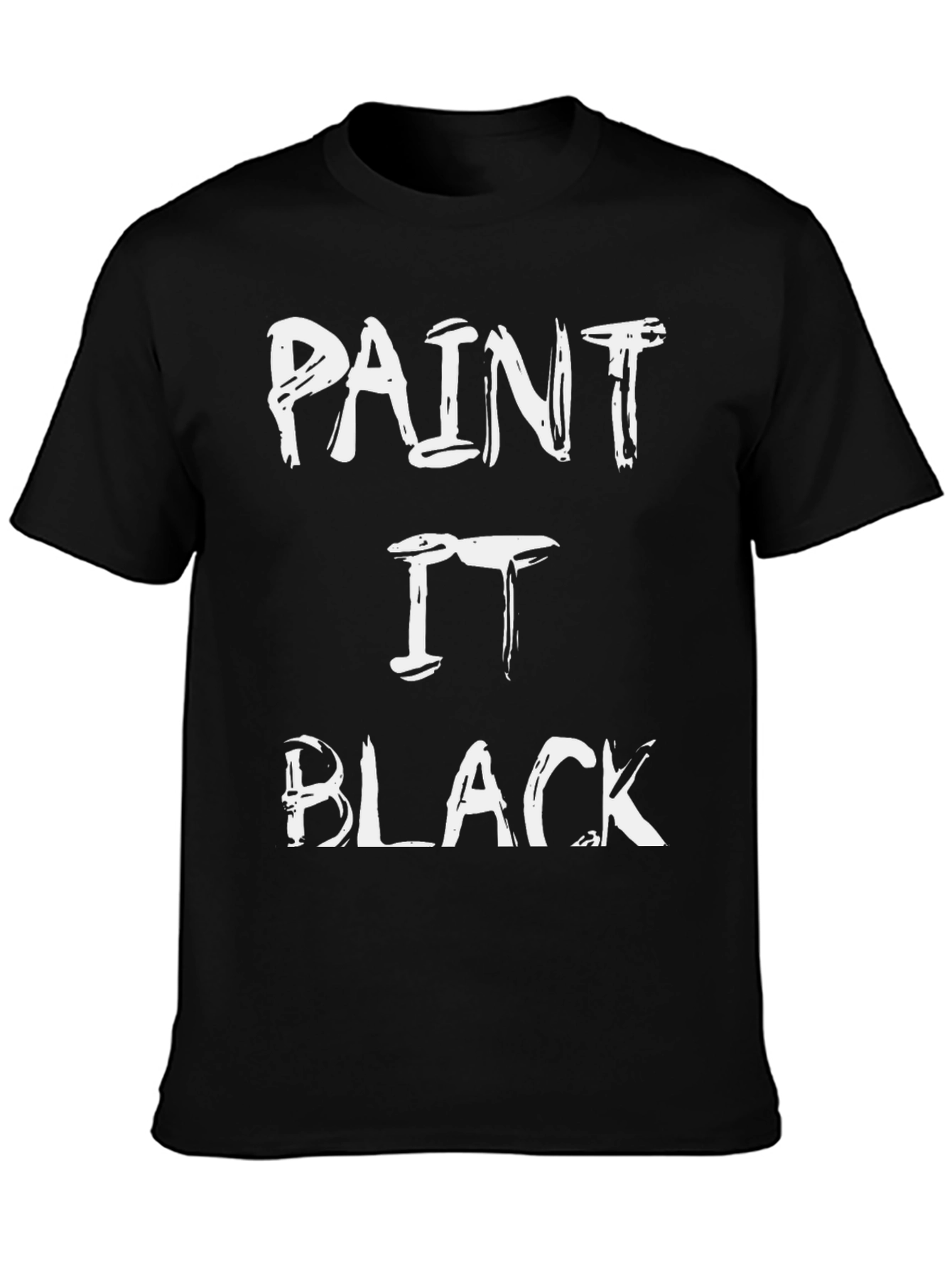 Paint It Black Graphic Tee - Classic Rock T-Shirt