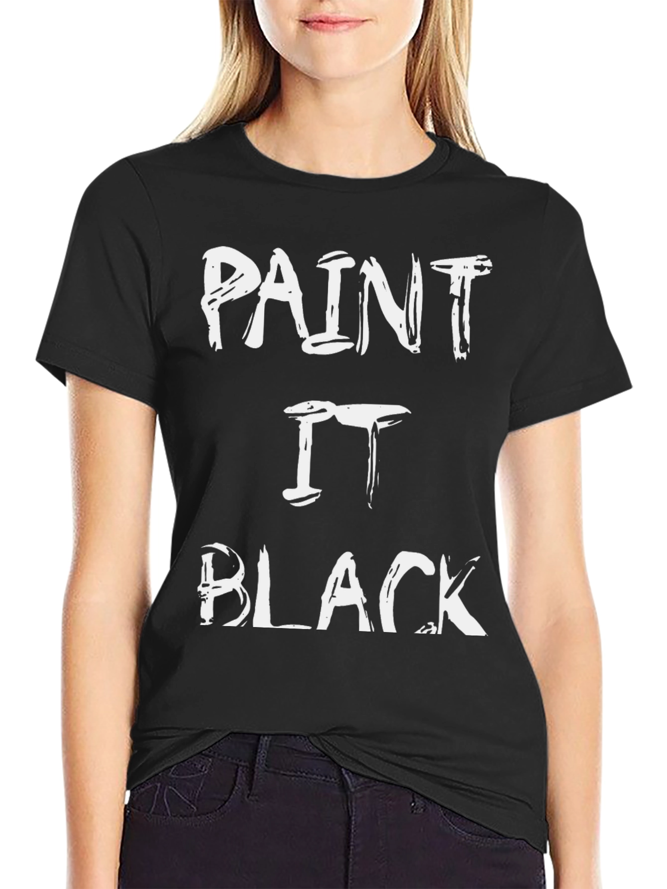 Paint It Black Graphic Tee - Classic Rock T-Shirt