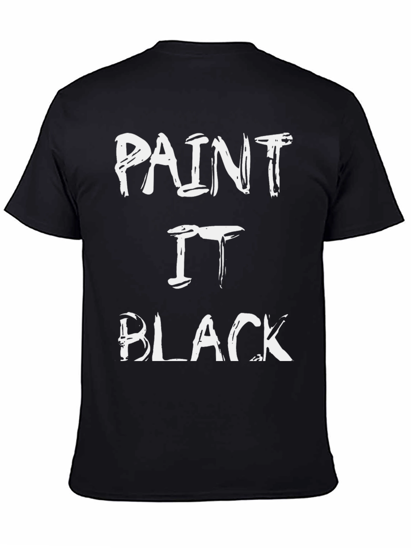 Paint It Black Graphic Tee - Classic Rock T-Shirt