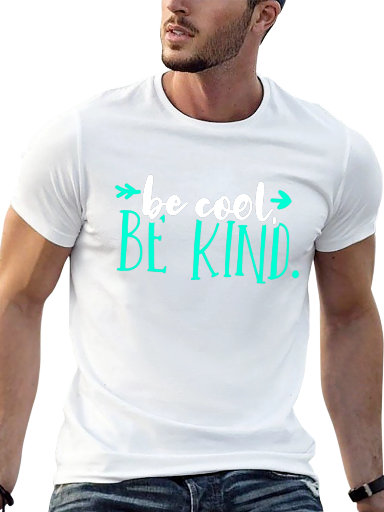 Be Cool Be Kind Graphic Tee - Black