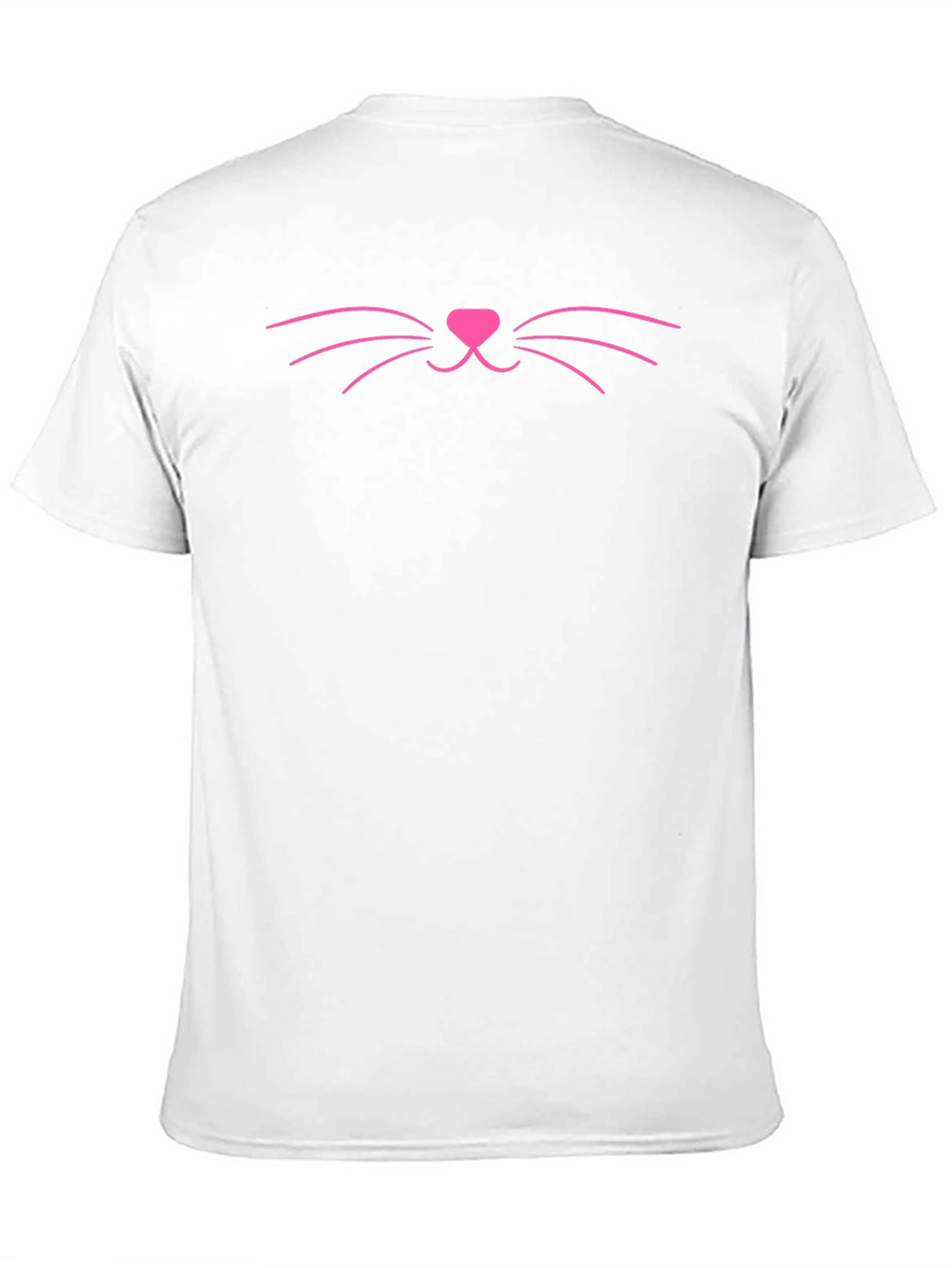 Cute Cat Face Graphic T-Shirt - Black