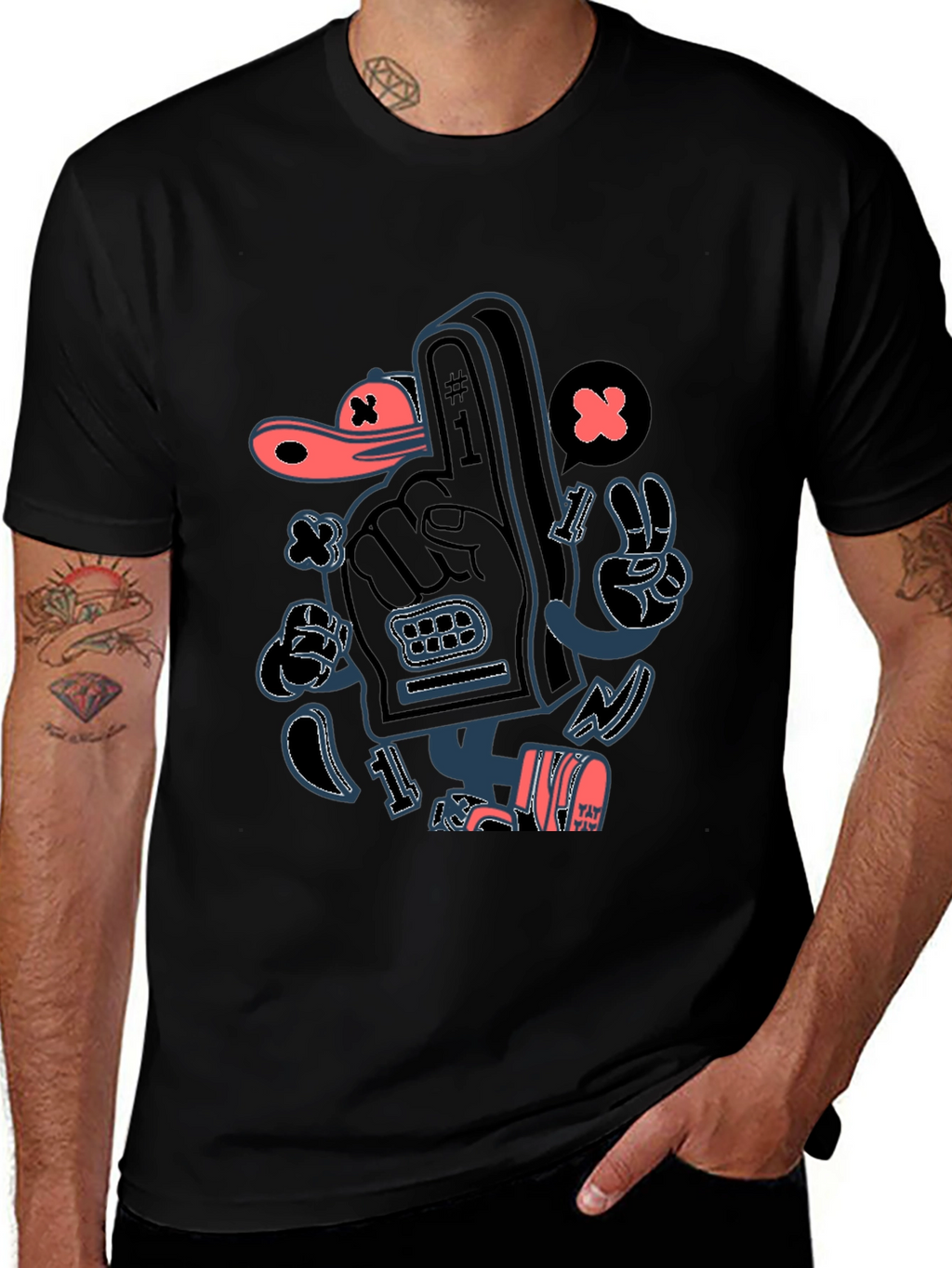 Cartoon Hand T-Shirt