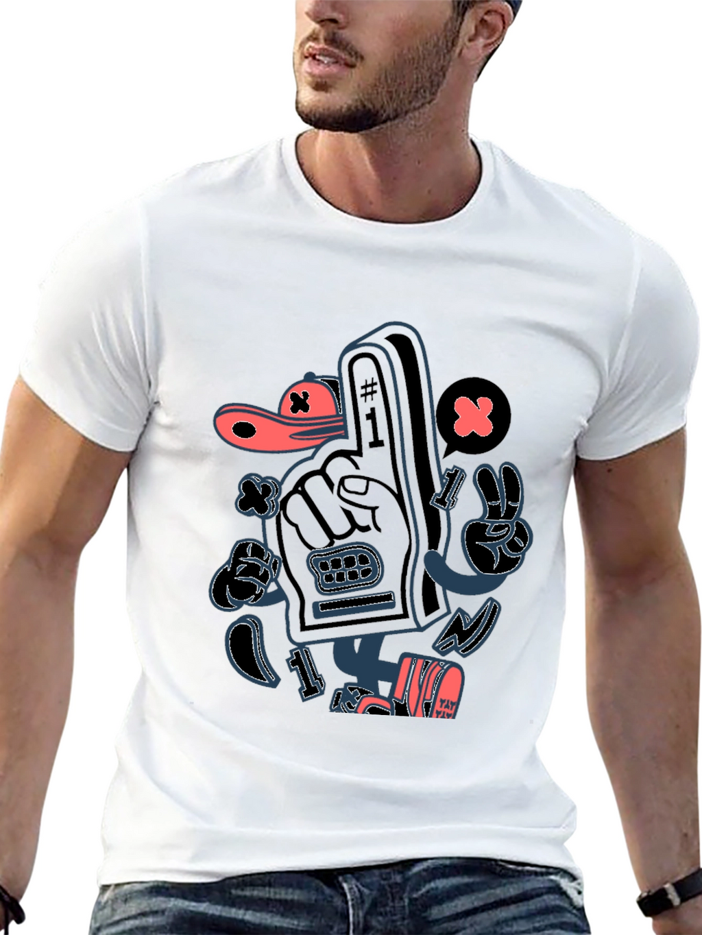 Cartoon Hand T-Shirt