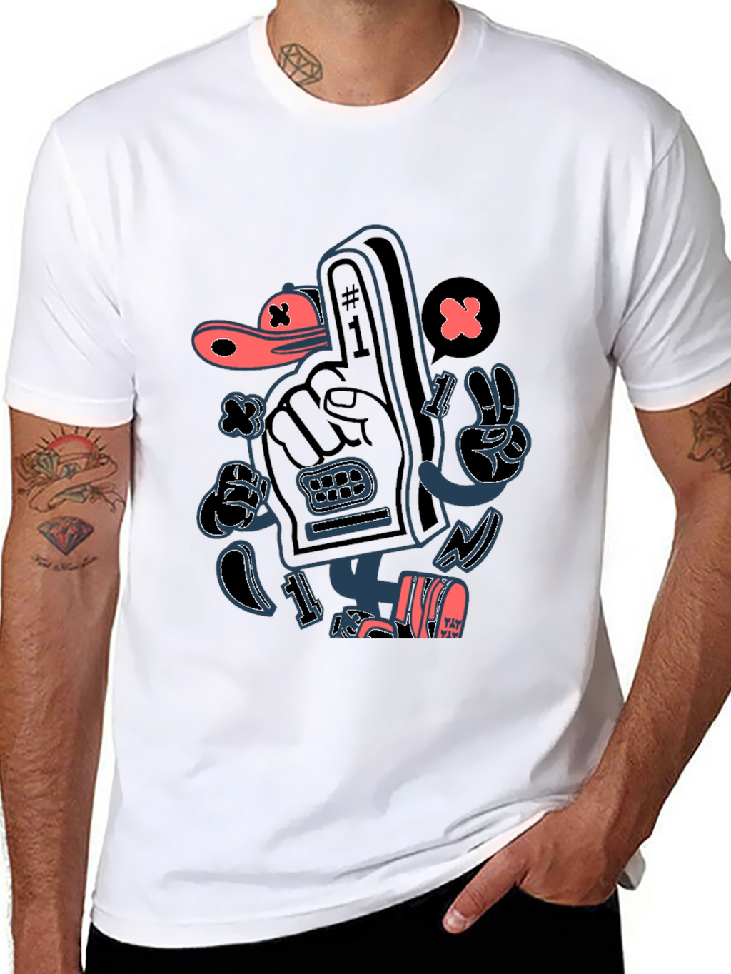Cartoon Hand T-Shirt