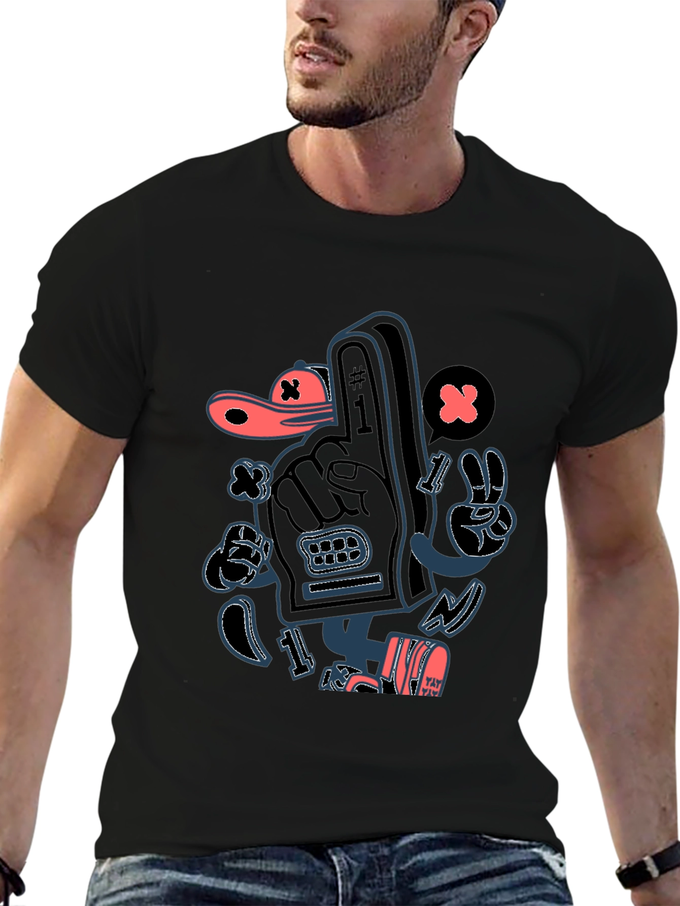 Cartoon Hand T-Shirt