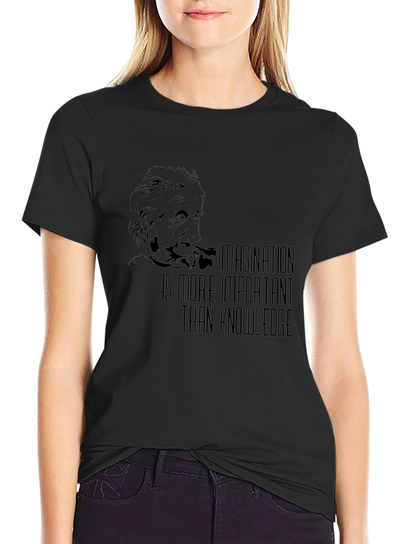 Einstein Imagination T-Shirt - Black