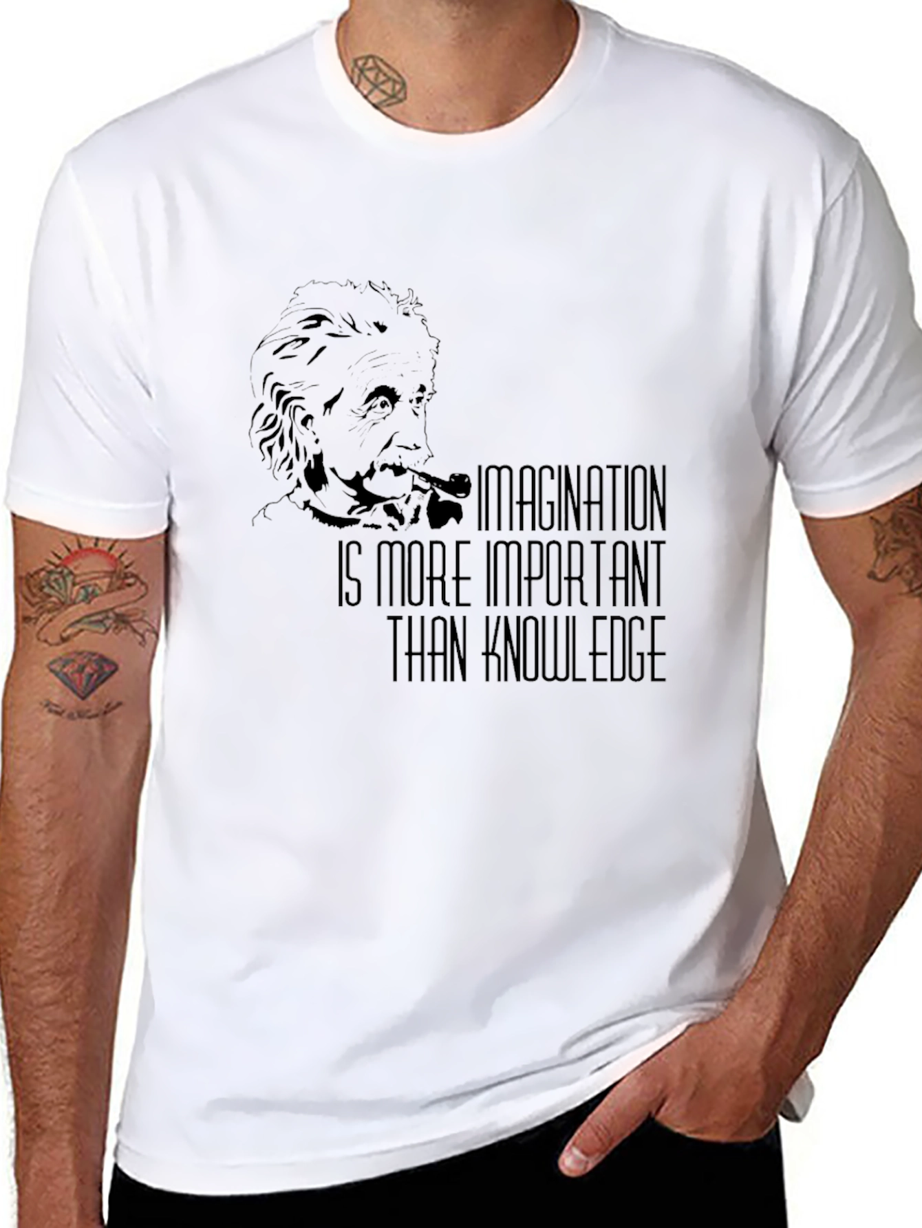 Einstein Imagination T-Shirt - Black