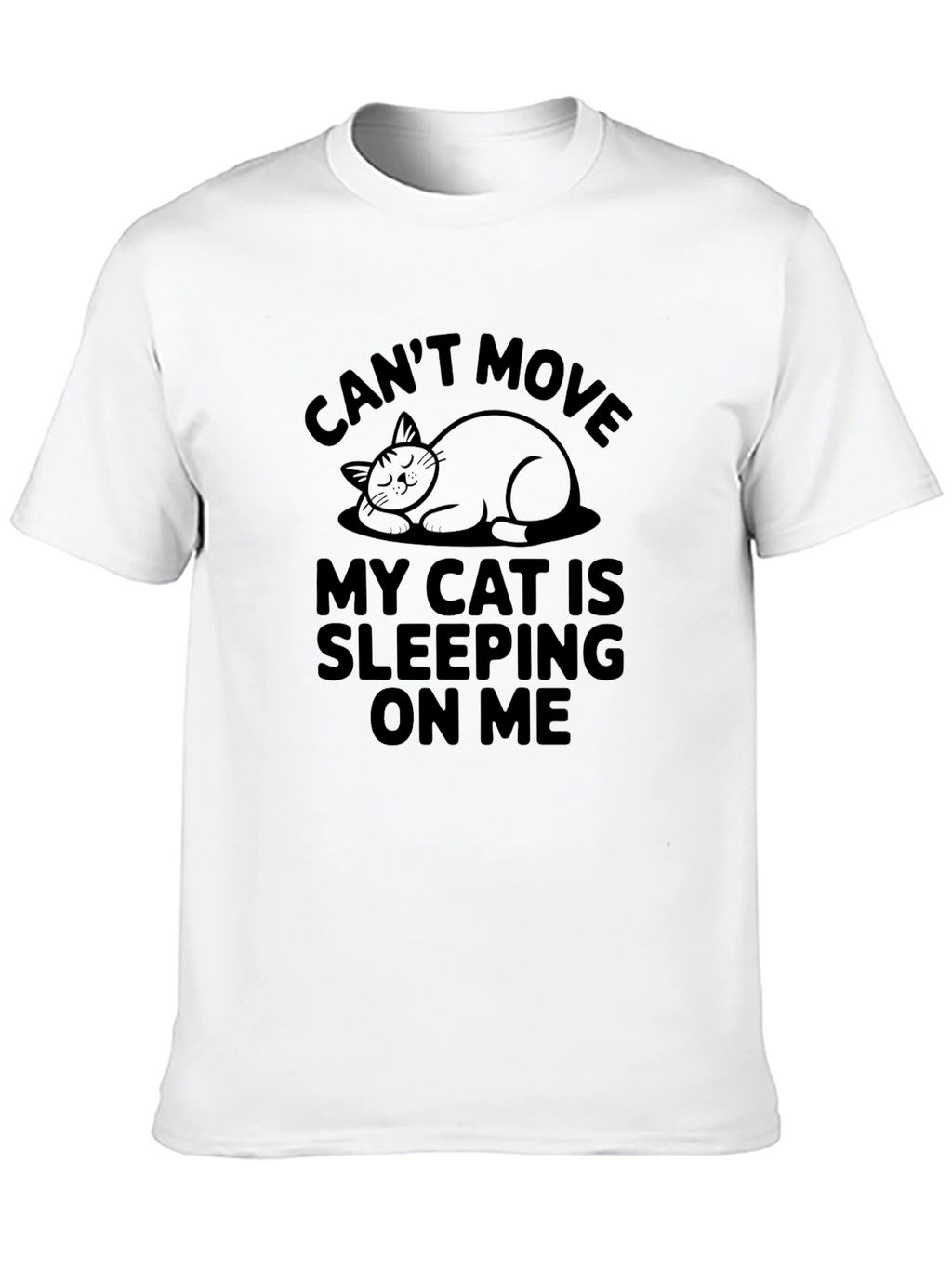 Cant Move Cat Sleeping T-Shirt