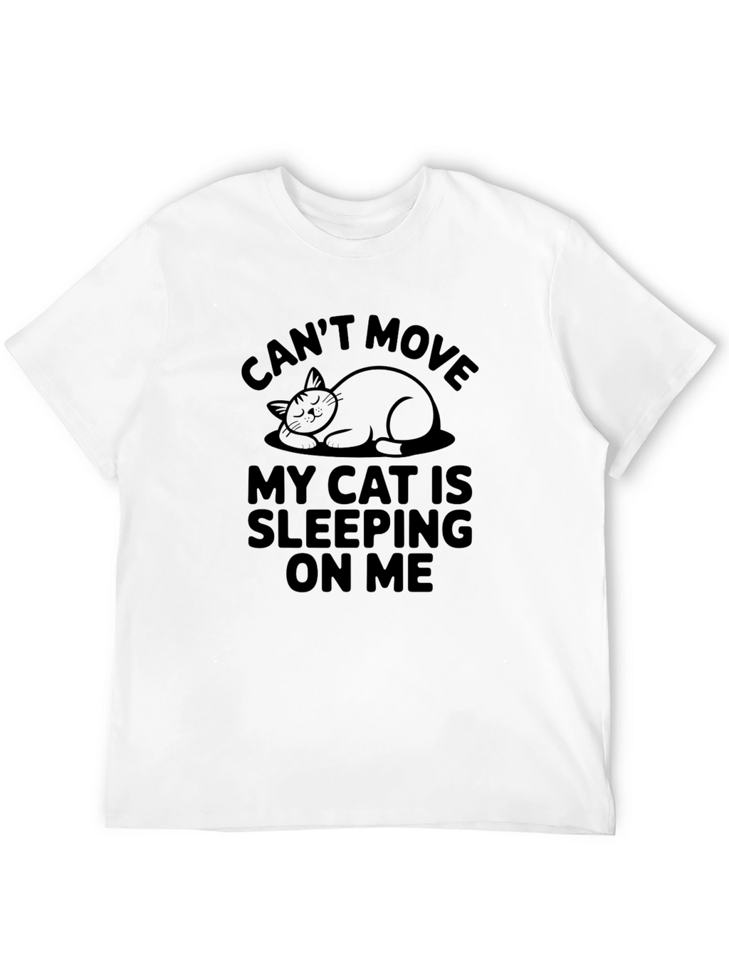 Cant Move Cat Sleeping T-Shirt