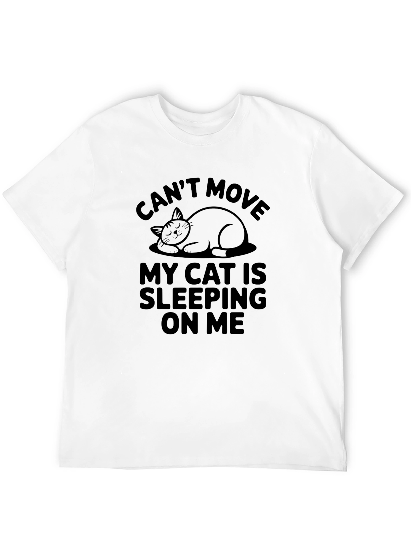 Cant Move Cat Sleeping T-Shirt