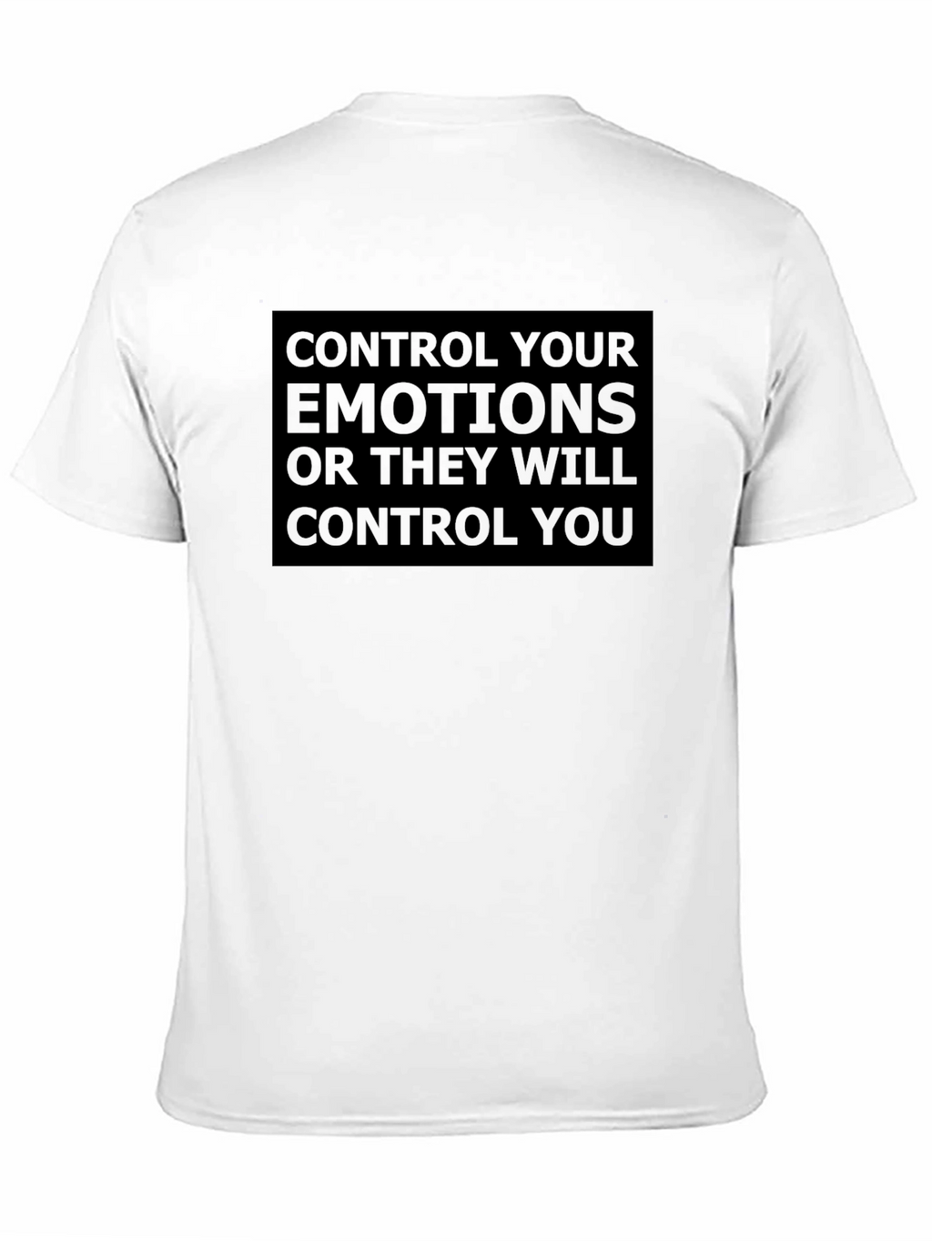 Control Your Emotions Graphic Tee - Black