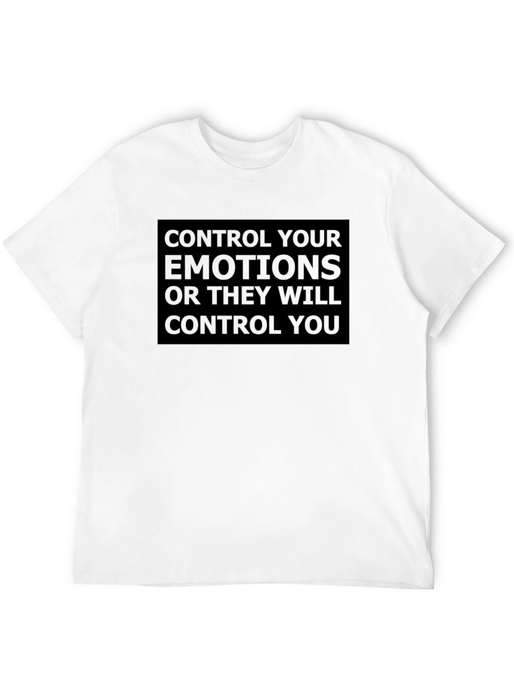 Control Your Emotions Graphic Tee - Black
