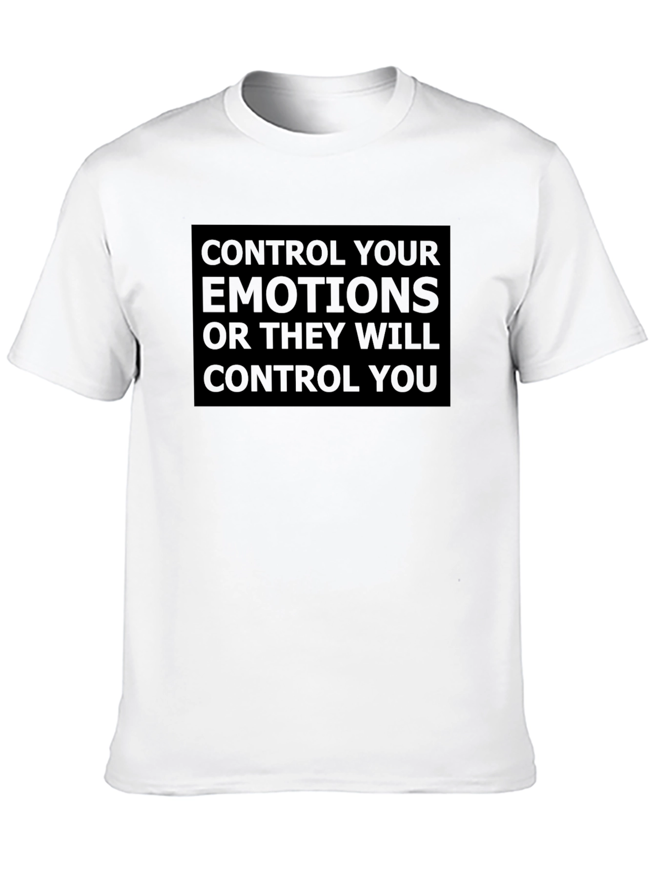 Control Your Emotions Graphic Tee - Black