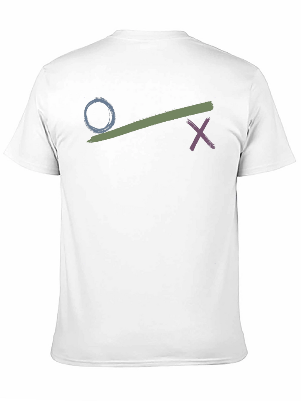 Circle Crossbrush Graphic Black T-Shirt