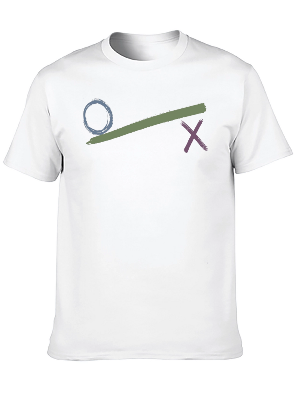 Circle Crossbrush Graphic Black T-Shirt