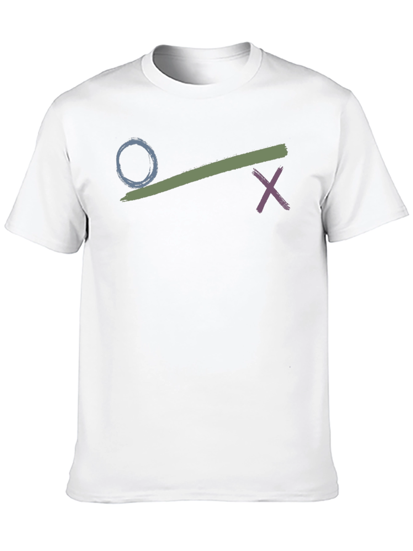 Circle Crossbrush Graphic Black T-Shirt