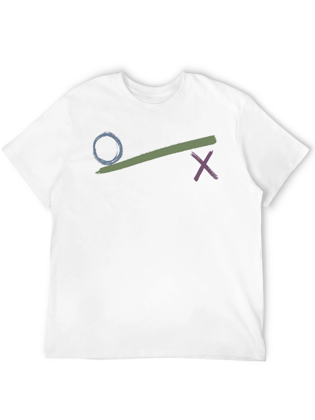 Circle Crossbrush Graphic Black T-Shirt