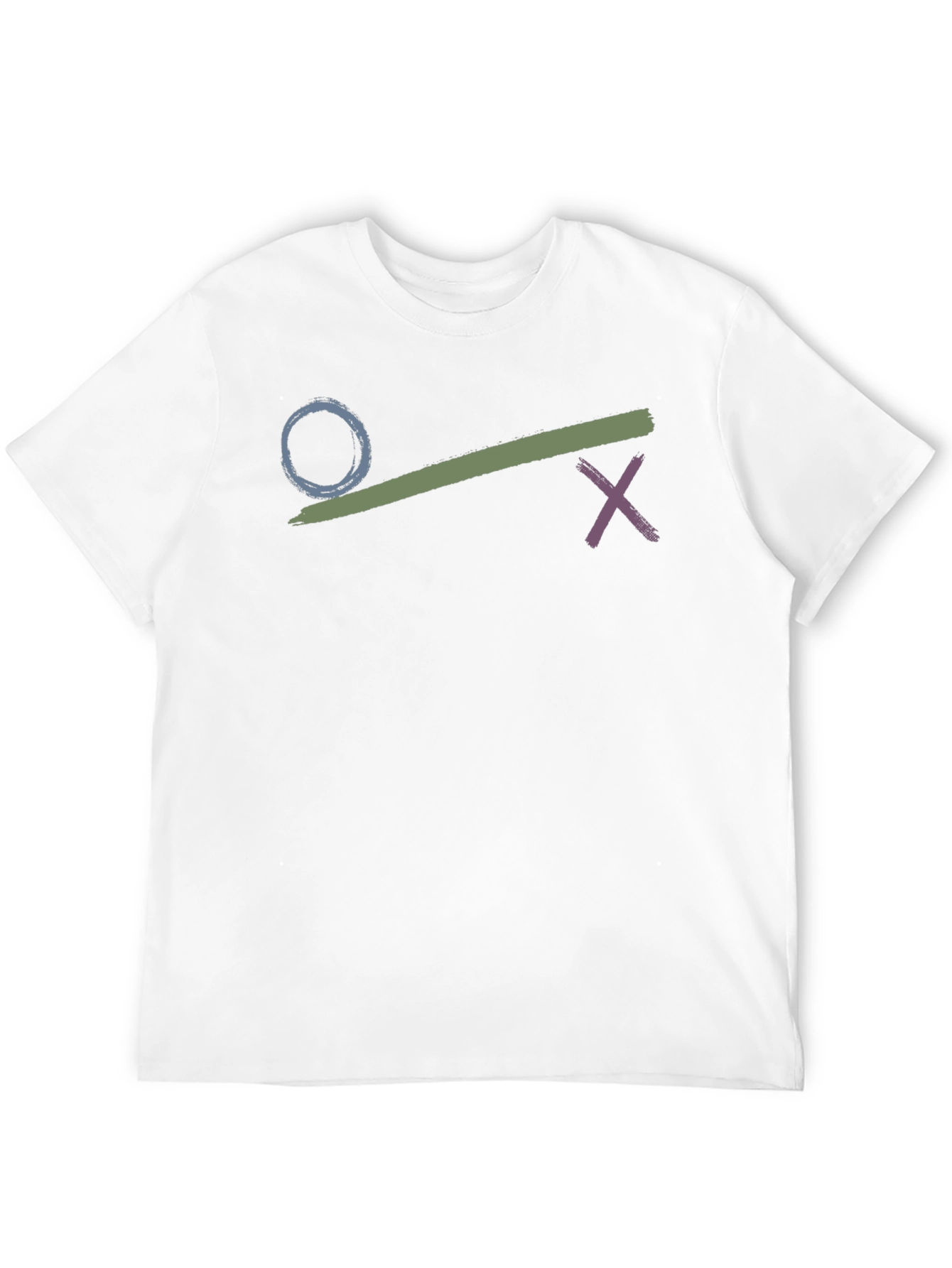 Circle Crossbrush Graphic Black T-Shirt