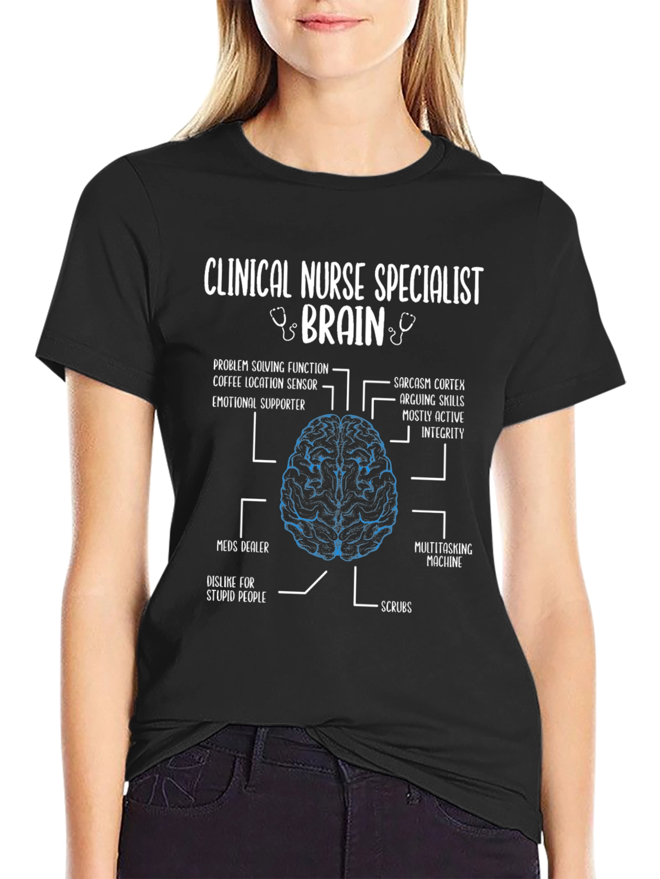 Clinical Nurse Specialist Brain T-Shirt