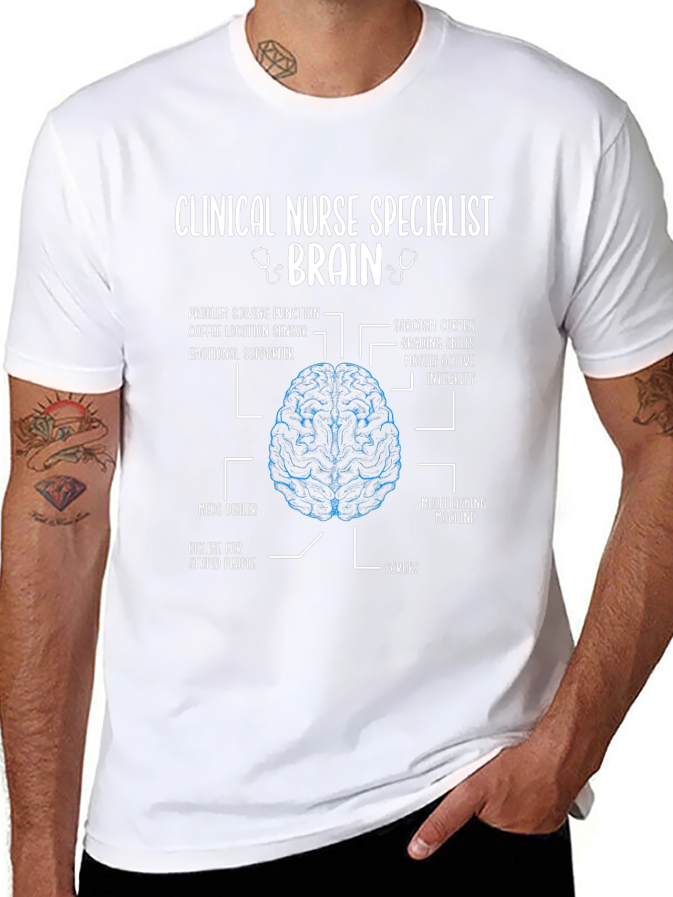 Clinical Nurse Specialist Brain T-Shirt