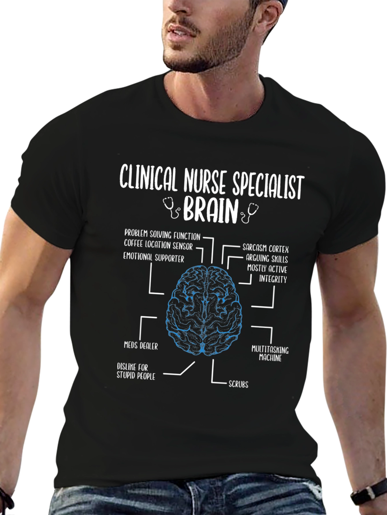 Clinical Nurse Specialist Brain T-Shirt