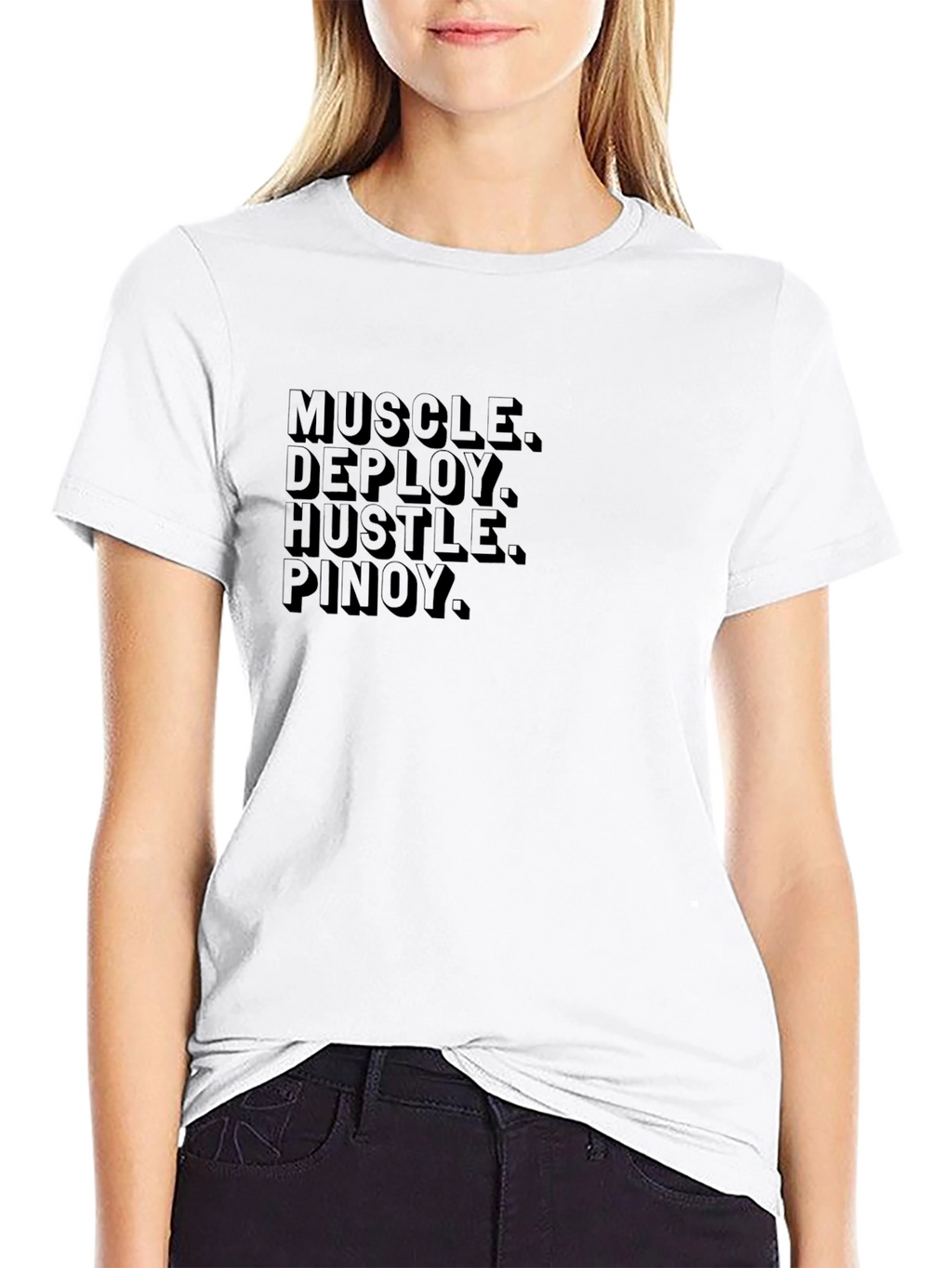 Muscle Deploy Hustle Pinoy Graphic Tee