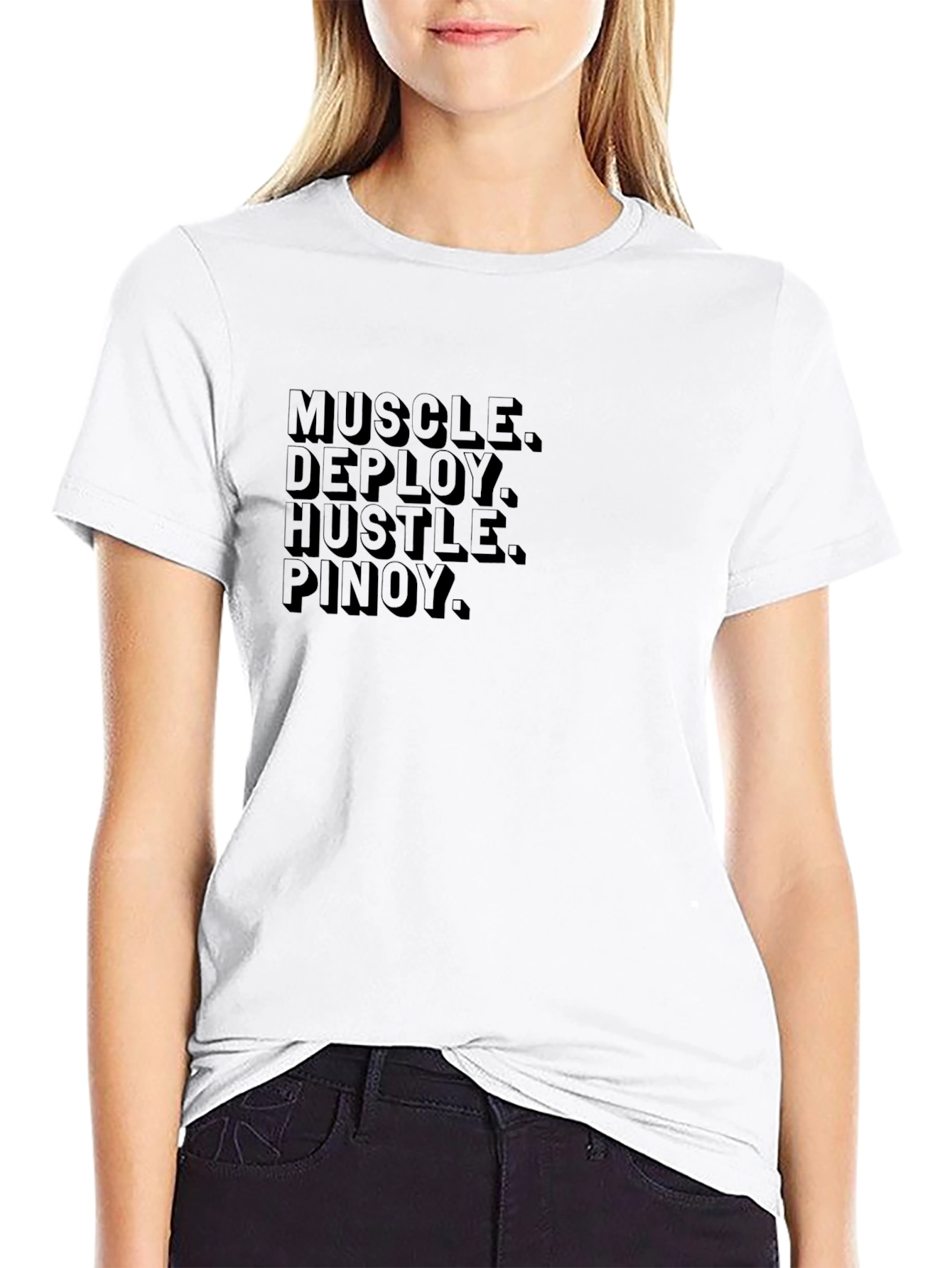 Muscle Deploy Hustle Pinoy Graphic Tee
