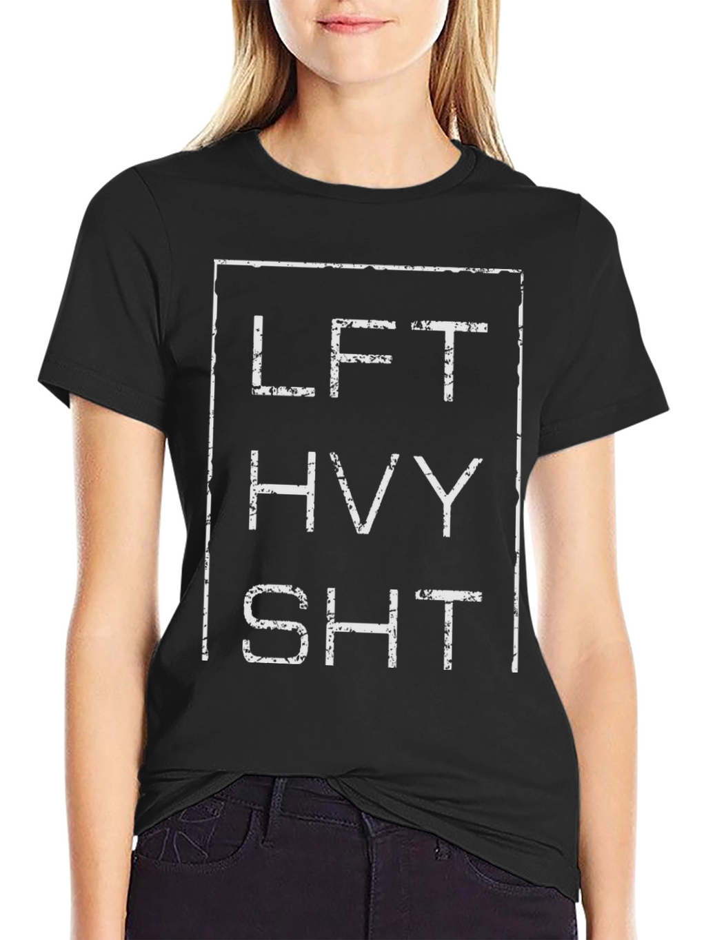 Lift Heavy Graphic T-Shirt - Black