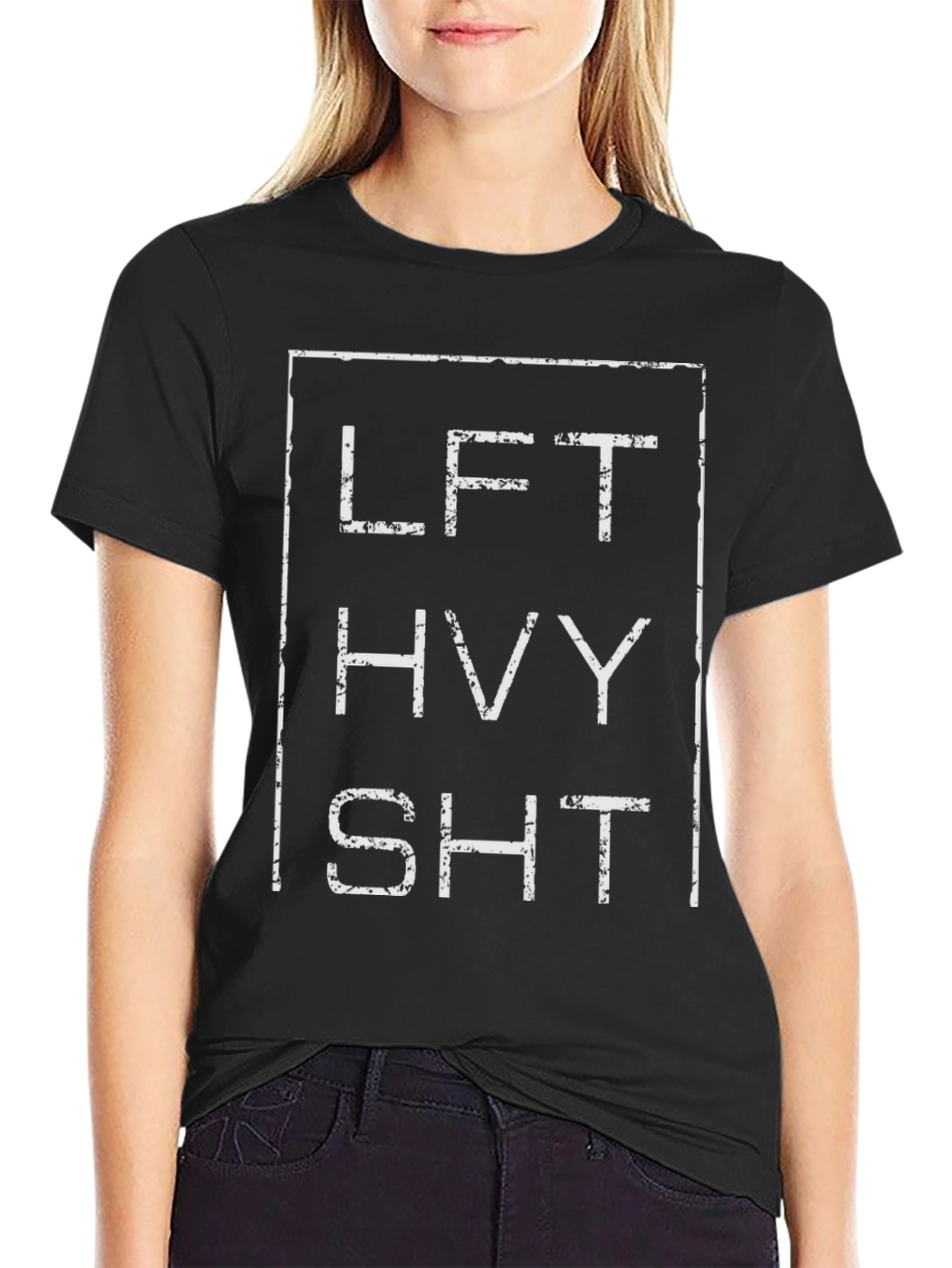 Lift Heavy Graphic T-Shirt - Black