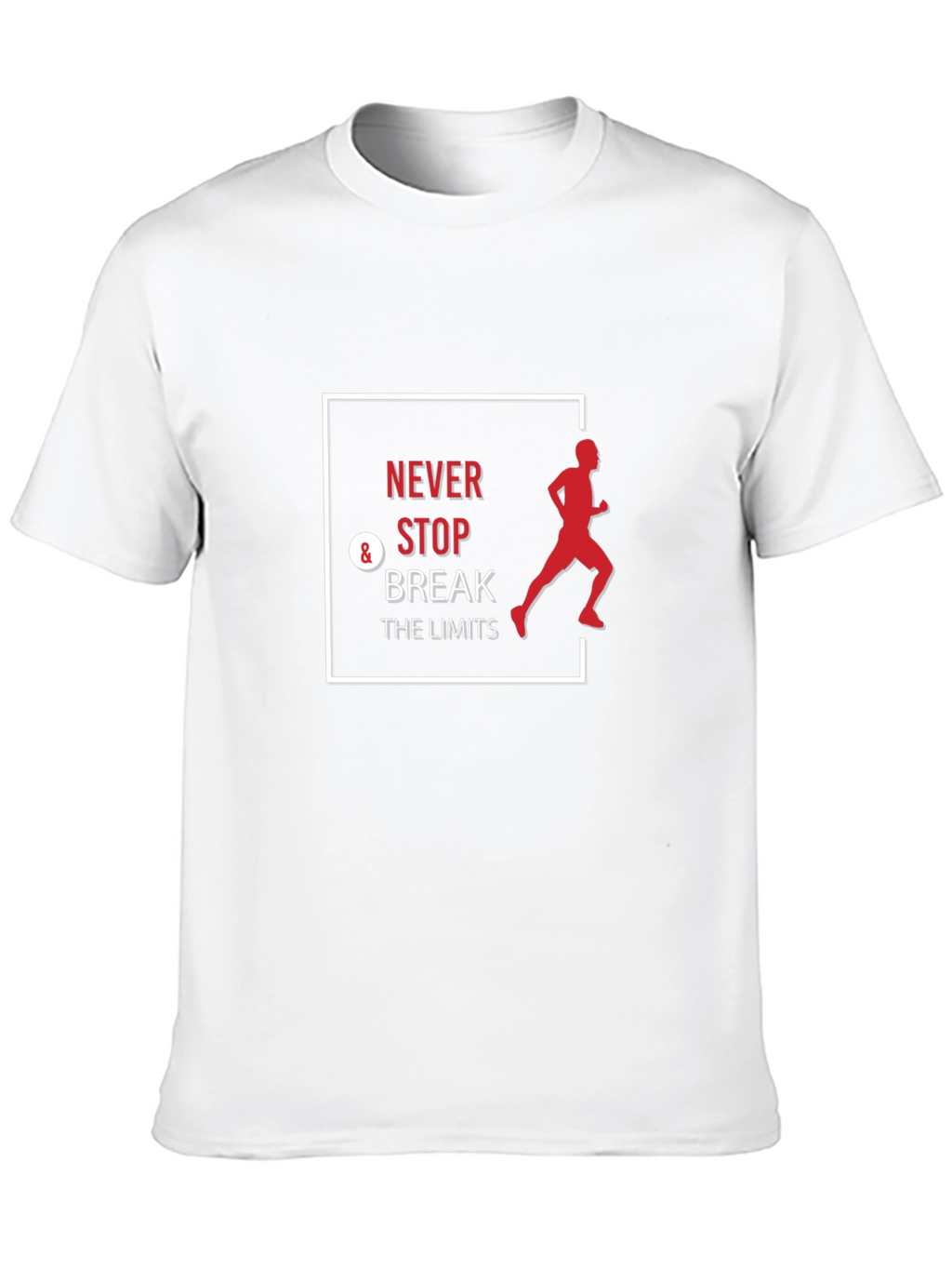 Never Stop Break the Limits Black T-Shirt