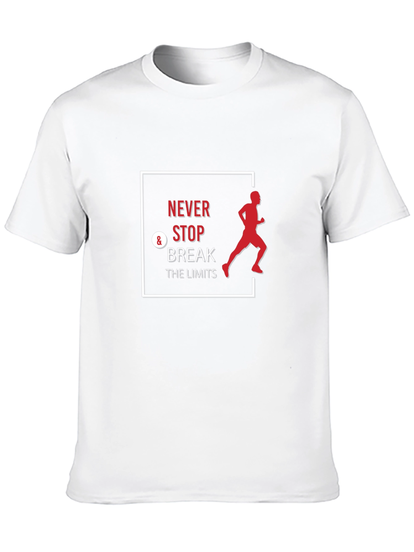 Never Stop Break the Limits Black T-Shirt