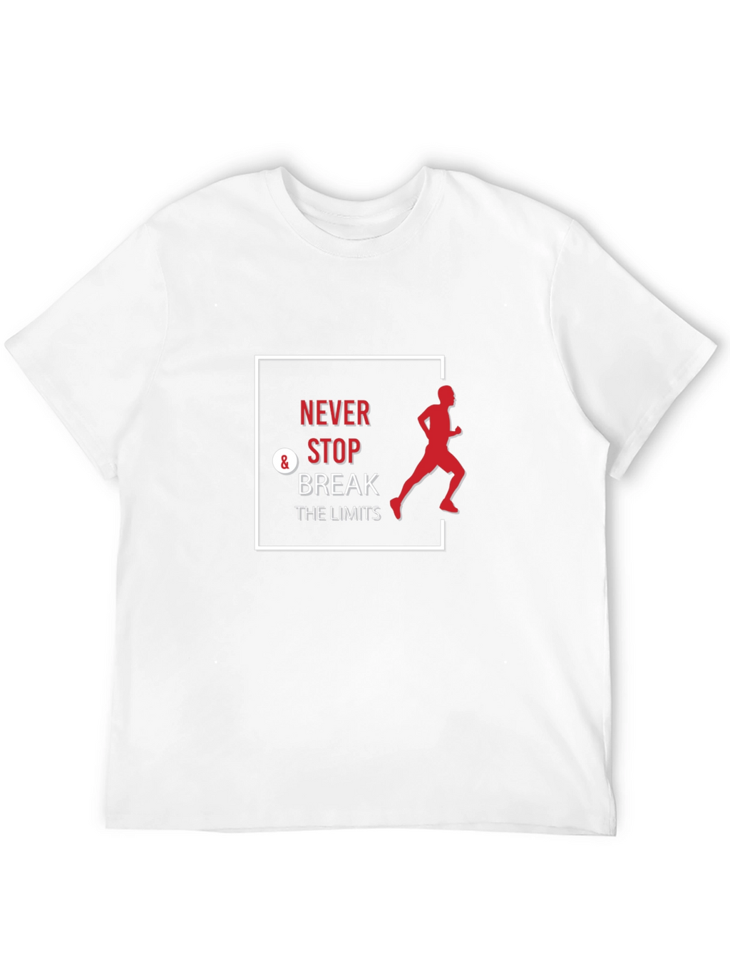 Never Stop Break the Limits Black T-Shirt