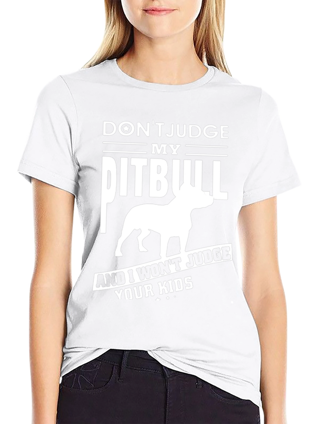 Dont Judge My Pitbull Graphic T-Shirt