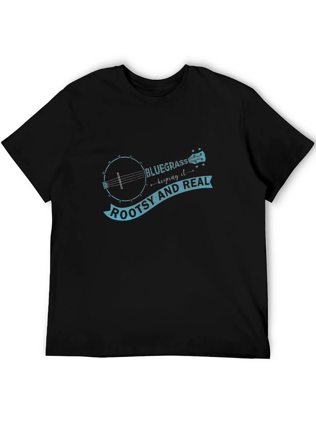 Bluegrass Banjo Roots T-Shirt - Black