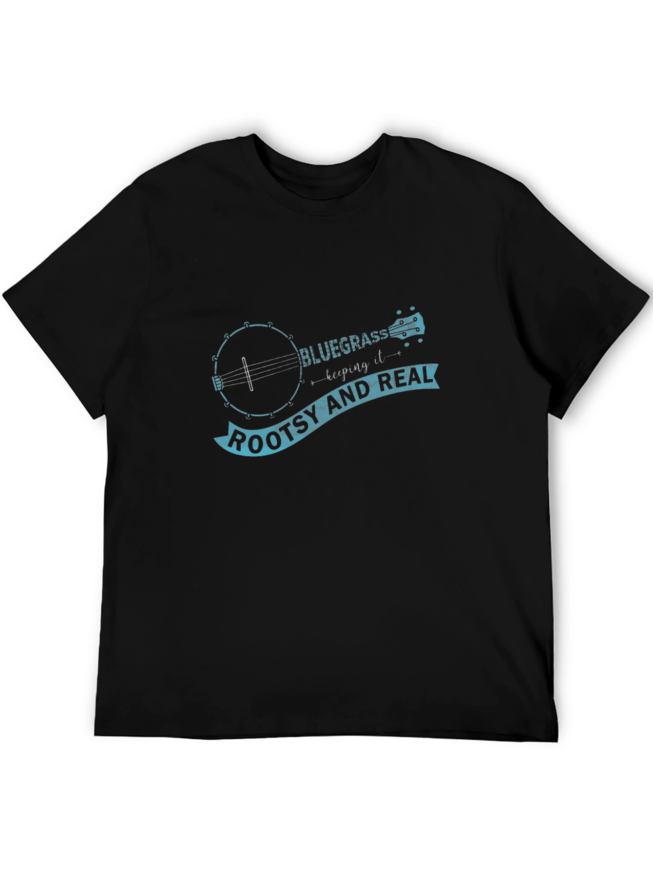 Bluegrass Banjo Roots T-Shirt - Black