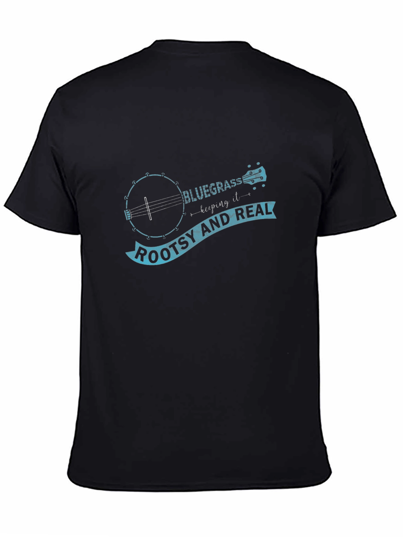 Bluegrass Banjo Roots T-Shirt - Black