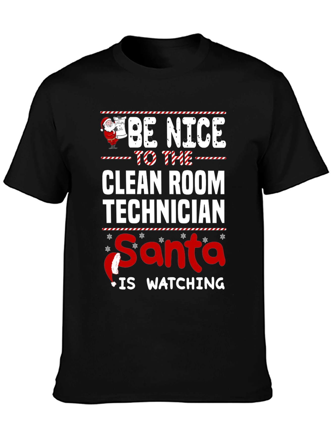 Clean Room Technician Santa T-Shirt