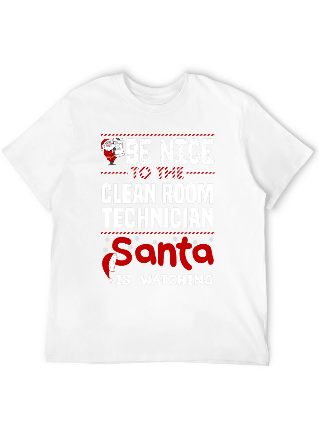 Clean Room Technician Santa T-Shirt