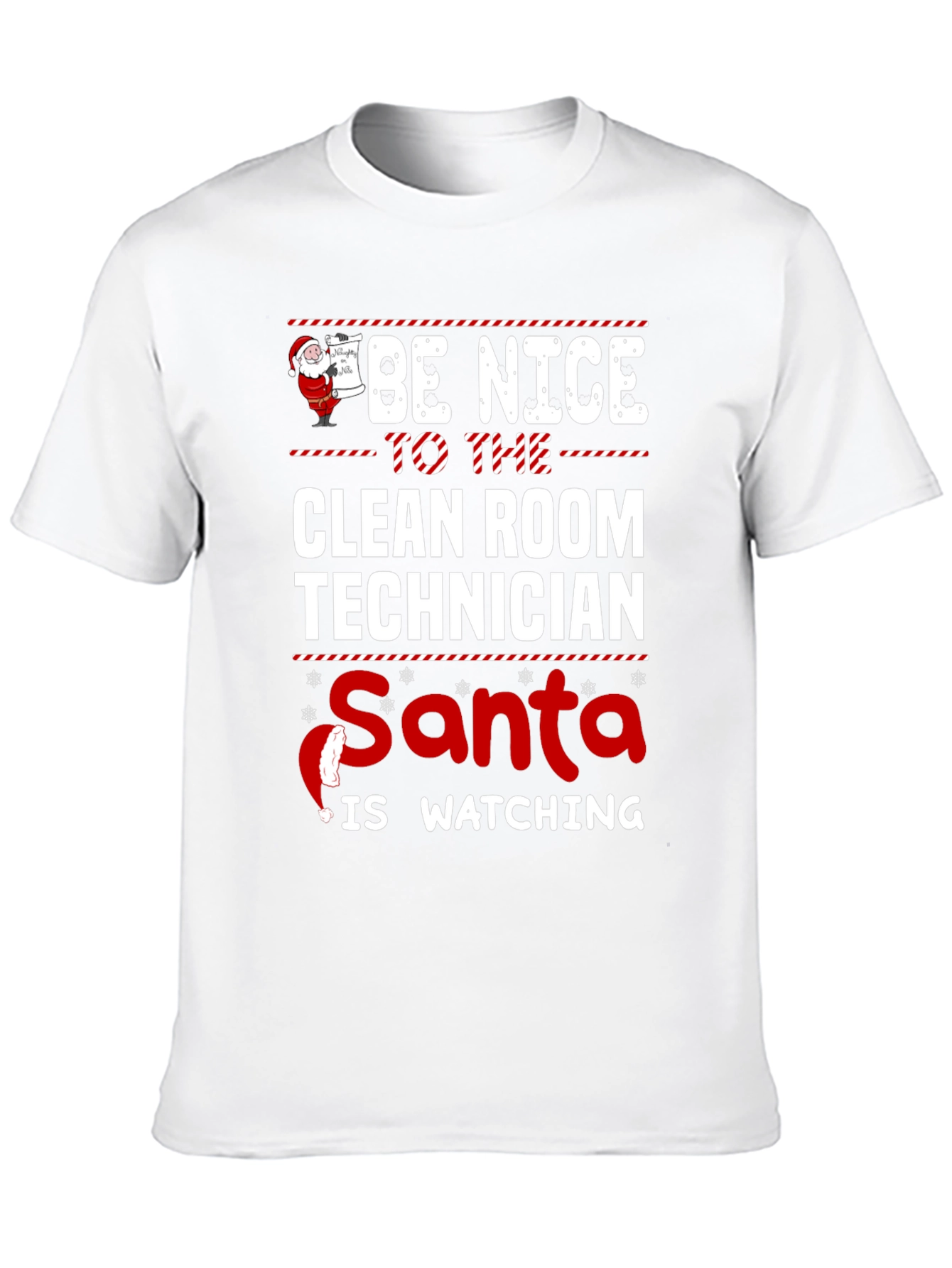 Clean Room Technician Santa T-Shirt