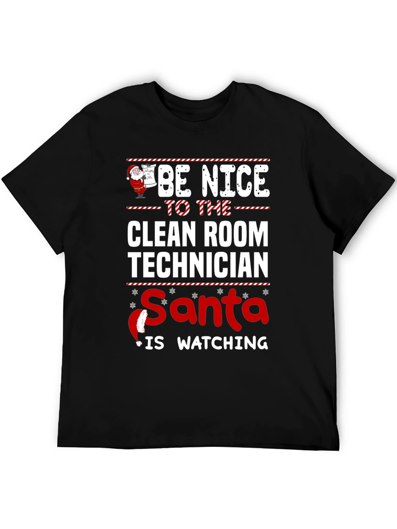 Clean Room Technician Santa T-Shirt